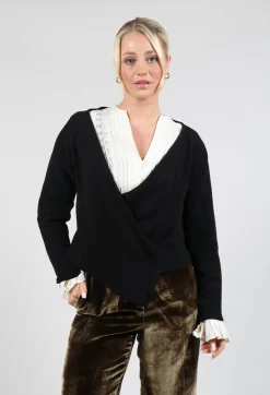 Wrap Blouse in Black