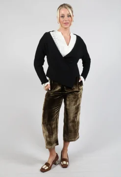 Wrap Blouse in Black