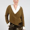 Wrap Blouse in Brown