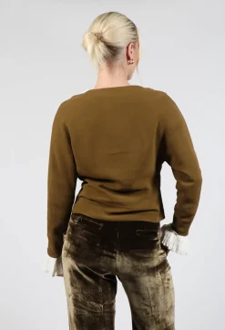 Wrap Blouse in Brown