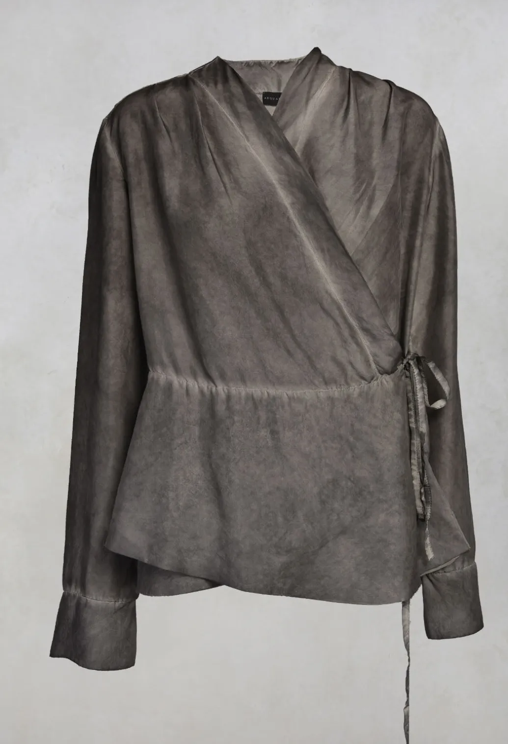 Wrap Blouse in Ferro