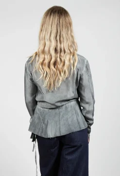 Wrap Blouse in Ferro