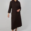 Wrap Dress in Ebano Check