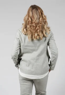 Wrap Over Blazer in Alga