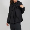 Wrap Over Shirt in Black