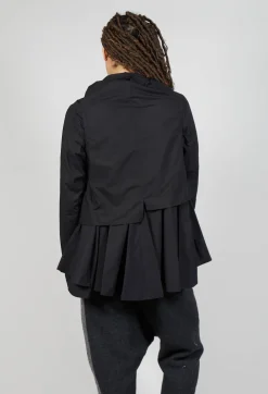 Wrap Over Shirt in Black