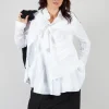 Wrap Over Shirt in White