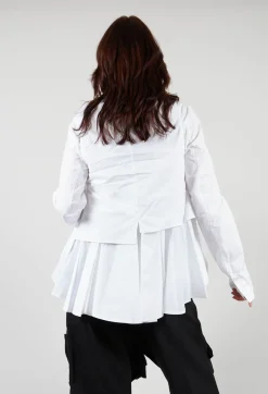 Wrap Over Shirt in White