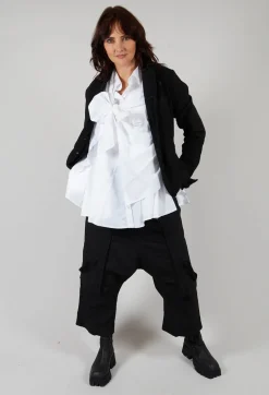 Wrap Over Shirt in White