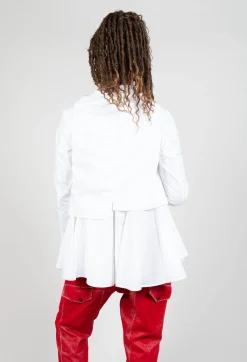 Wrap Over Shirt in White
