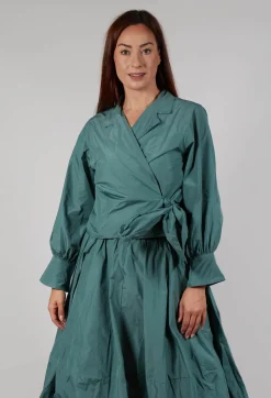 Wrap Over Top in Sage Green