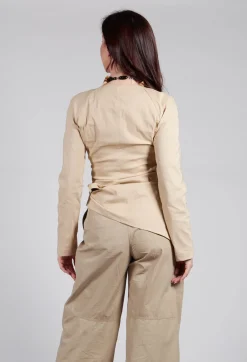 Wrap Style Top in Beige
