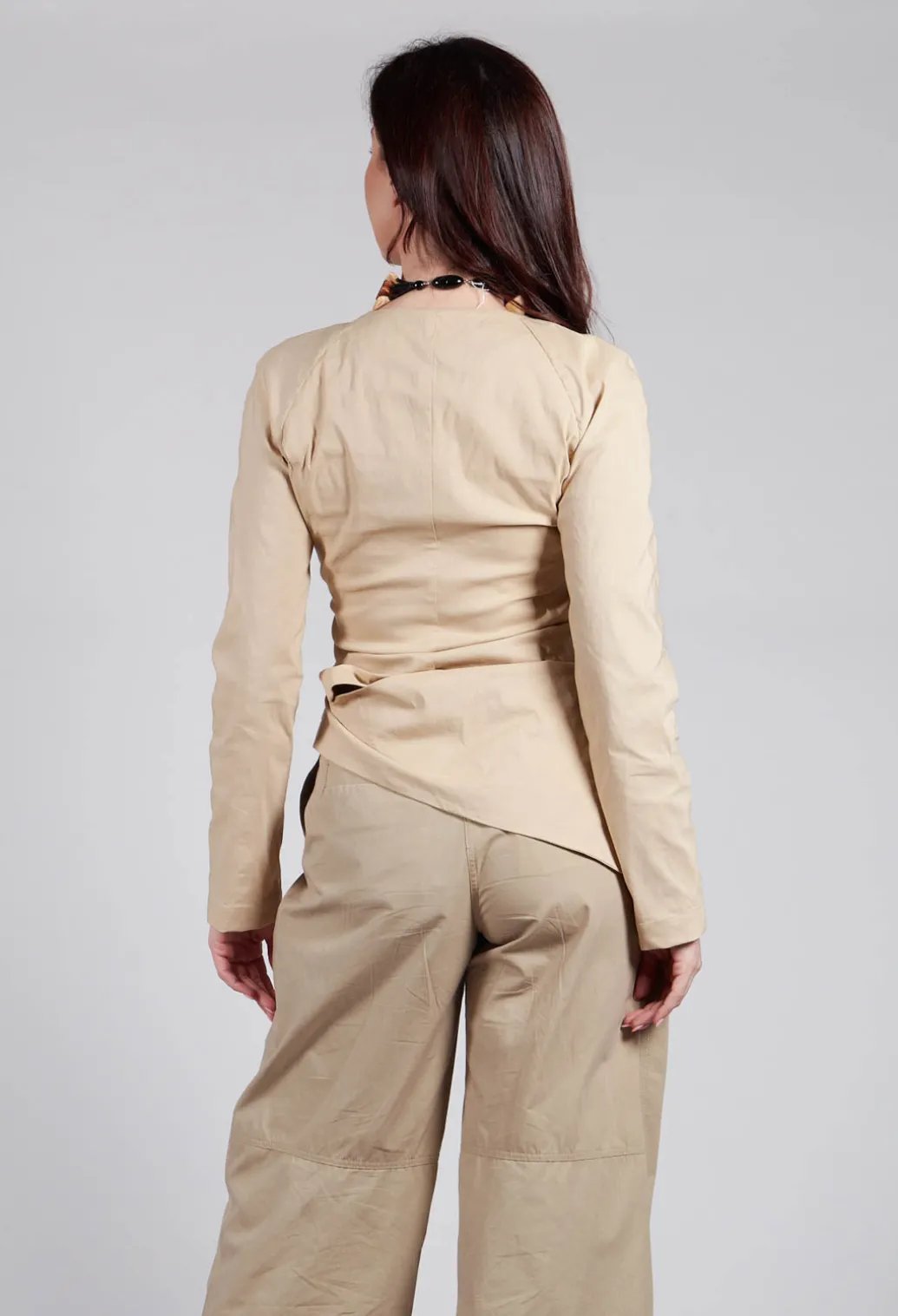 Wrap Style Top in Beige