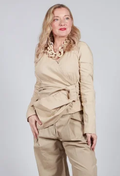 Wrap Style Top in Beige
