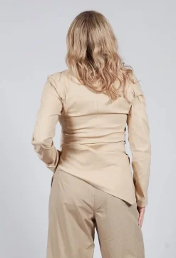 Wrap Style Top in Beige