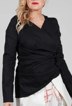 Wrap Style Top in Nero