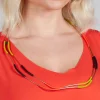 Wrap Wire Necklace in Multicolour