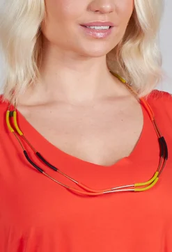 Wrap Wire Necklace in Multicolour