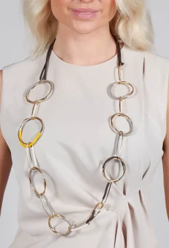 Wrapped Chain Necklace in Multicolour