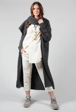 Wrinkled Unisex Collar Shirt in Natural