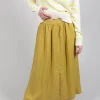 Yokoalf Skirt in Green Yellow