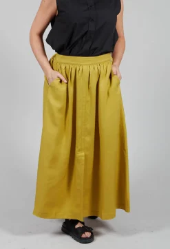Yokoalf Skirt in Green Yellow