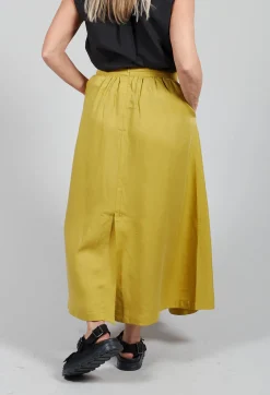 Yokoalf Skirt in Green Yellow