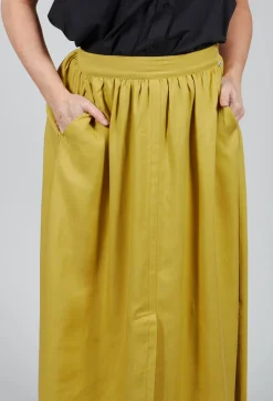 Yokoalf Skirt in Green Yellow