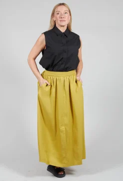 Yokoalf Skirt in Green Yellow