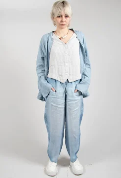 Yune Vest in Undyed Stripe