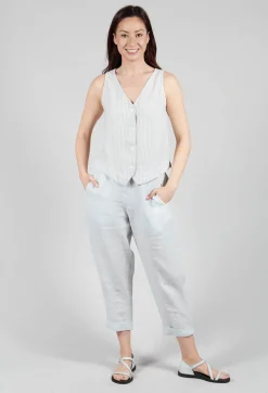Yune Vest in Undyed Stripe