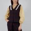 Zalina Top in Check
