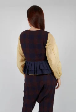 Zalina Top in Check