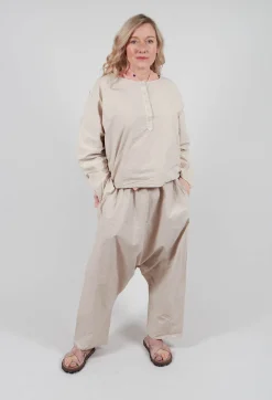 Zaunetz Trousers in Kiesel