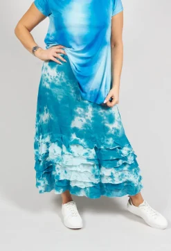 Zentralknapp Skirt in Angel Blue