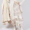 Zentralknapp Skirt in Karton Beige