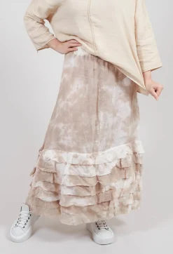 Zentralknapp Skirt in Karton Beige