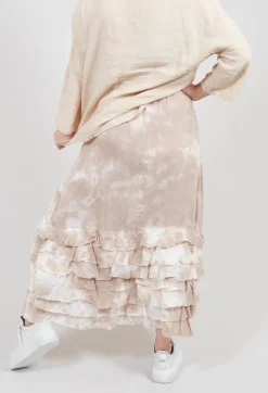 Zentralknapp Skirt in Karton Beige
