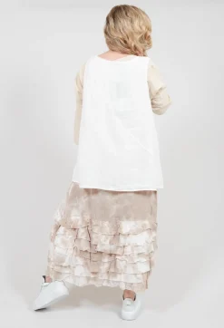 Zentralknapp Skirt in Karton Beige