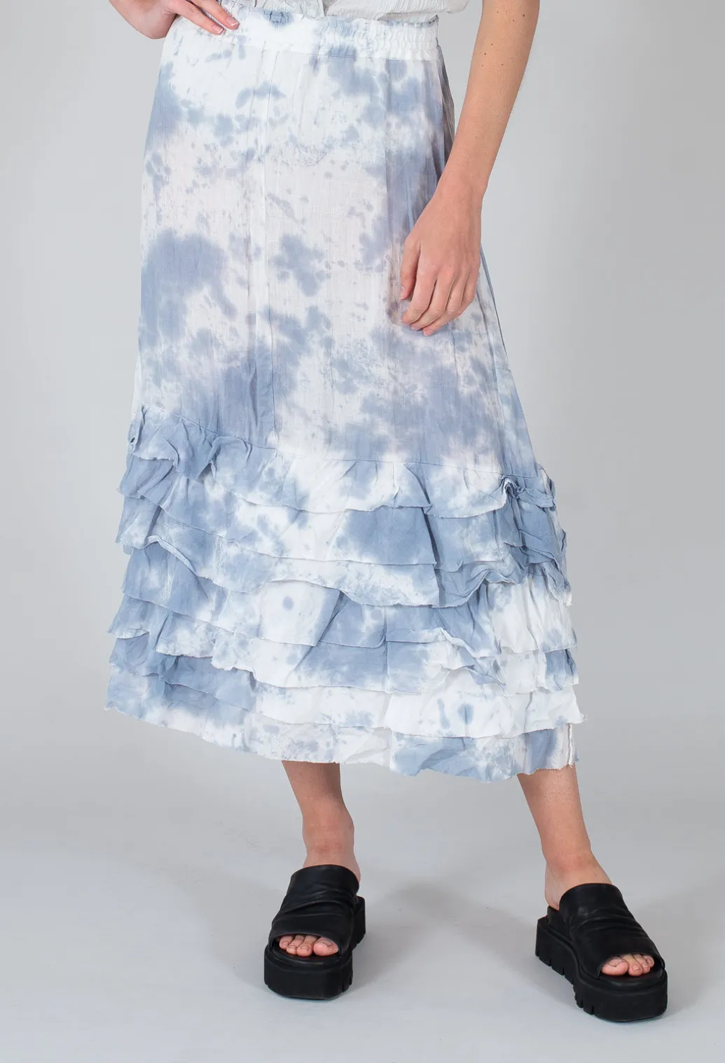 Zentralknapp Skirt in Wind Blue