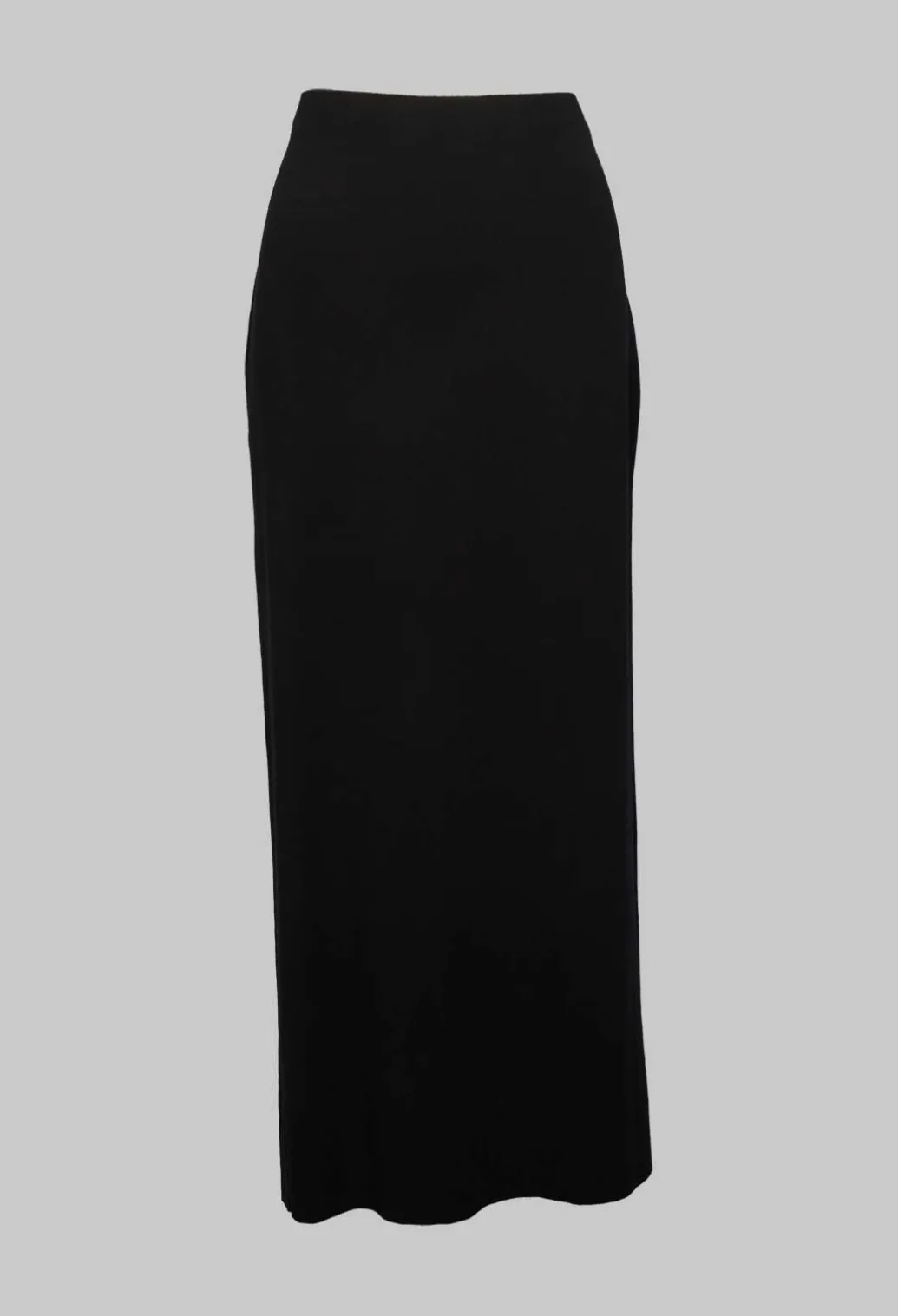 Zigi Long Jersey Fitted Skirt in Black