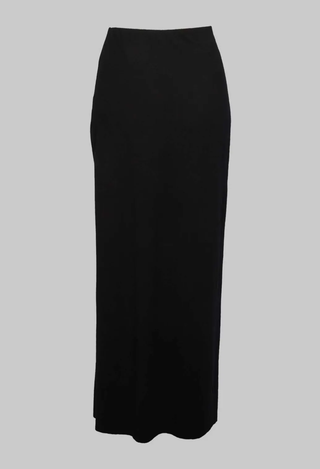 Zigi Long Jersey Fitted Skirt in Black