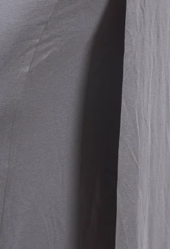 Zigi Long Jersey Fitted Skirt in Light Grey