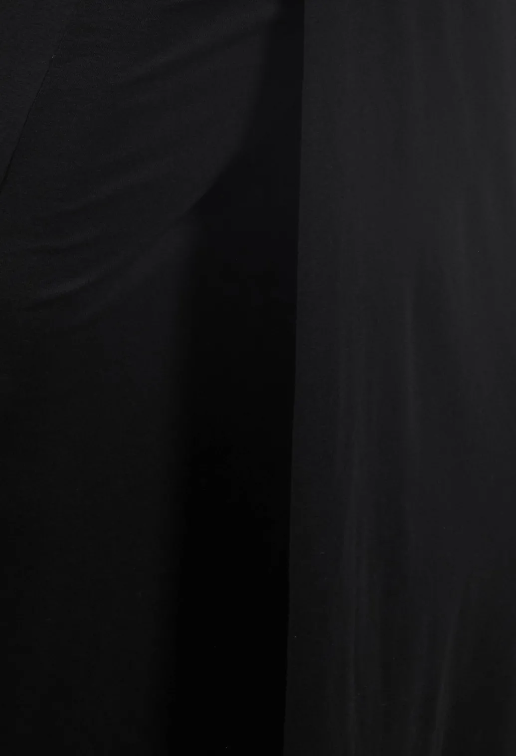 Zigi Long Jersey Fitted Skirt in Black