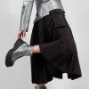 Zip Front Metallic Ankle Boots in Omega 19