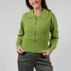 Zip Through Cardigan in Kiwi