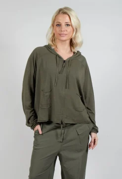 Zip Up Cardigan in Camp Jacquard