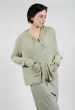 Zip Up Cardigan in Defender Jacquard