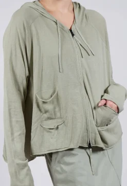 Zip Up Cardigan in Defender Jacquard