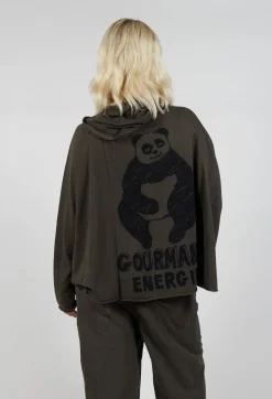 Zip Up Cardigan in Jungle Jacquard